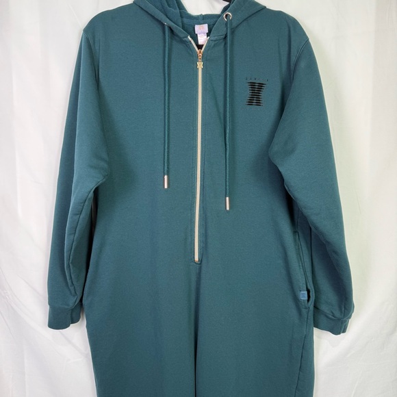 Savage X Fenty Forever Showgirl Hooded Graphic Sweatshirt Onsie - Picture 10 of 11